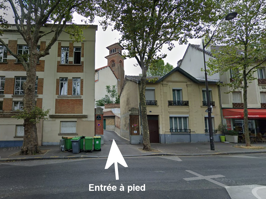 Entrée du 16 rue du Général Brunet 75019 Paris